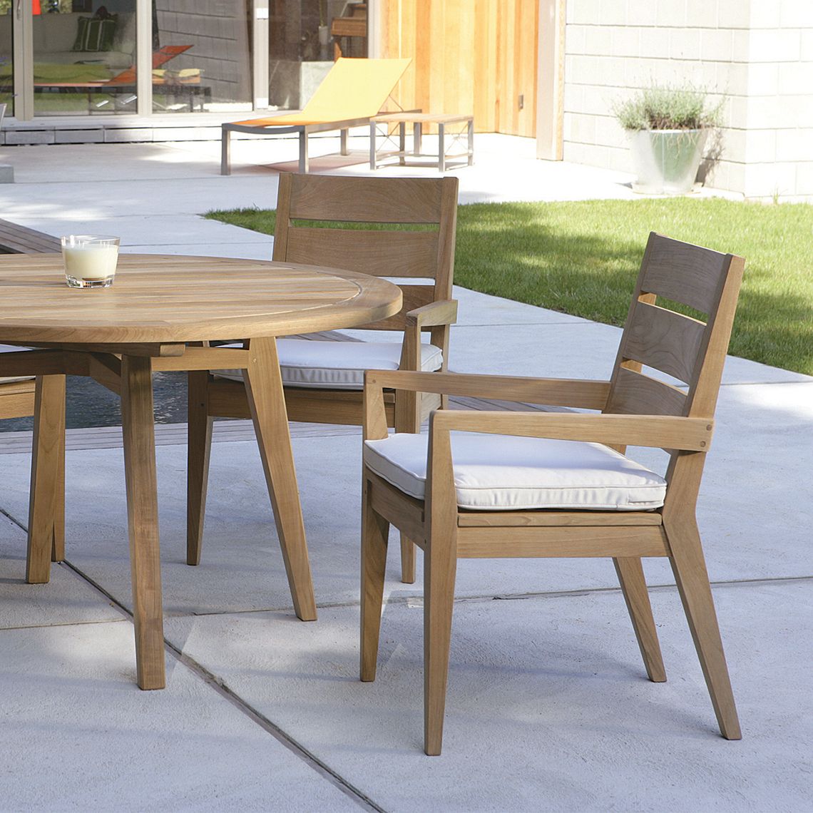 Algarve Teak Dining Armchair - Image 2