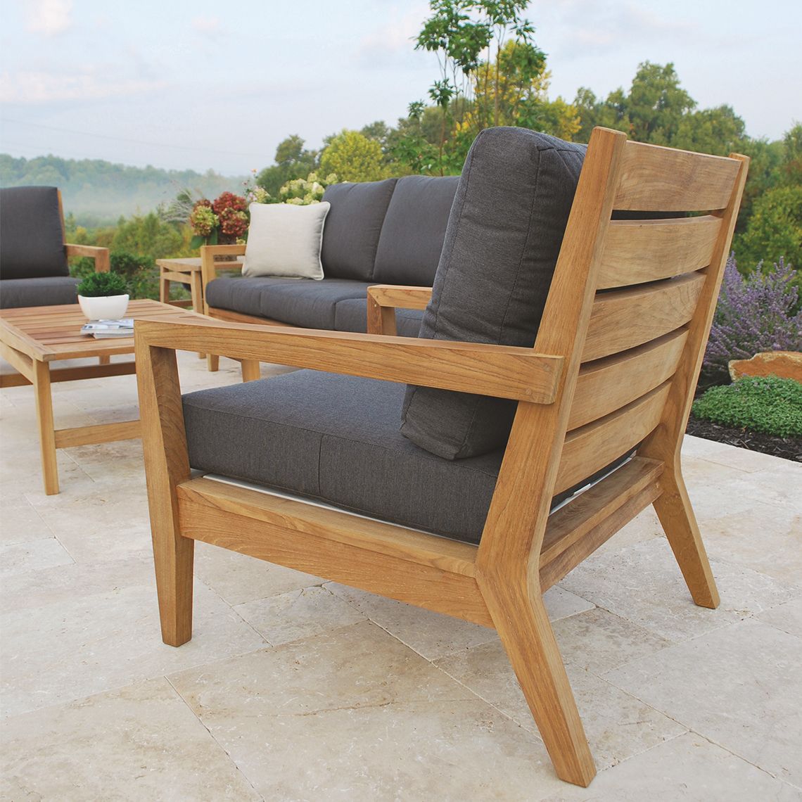 Algarve Teak Lounge Chair - Image 3