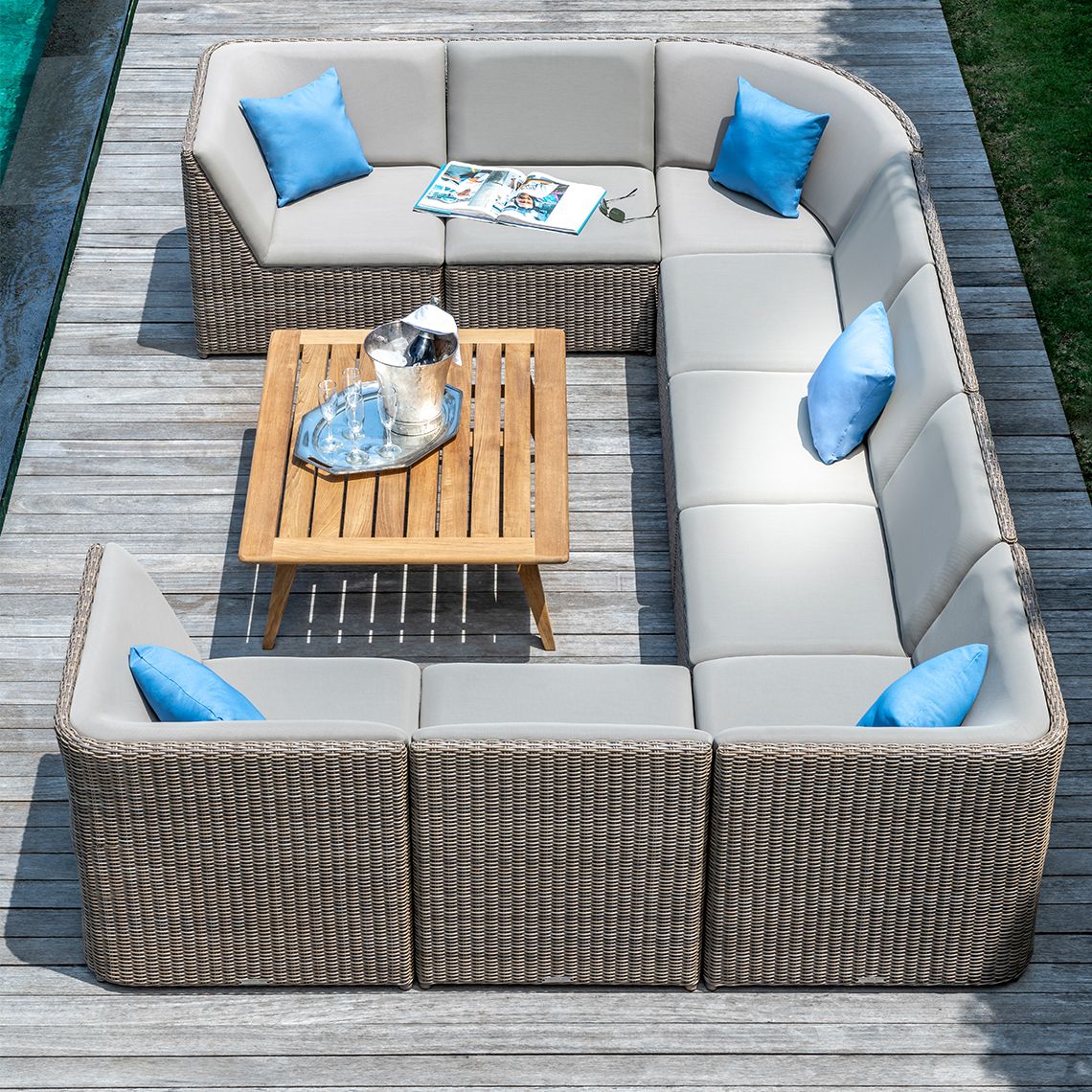 Milano Sectional Curved Corner Chair - Image 2