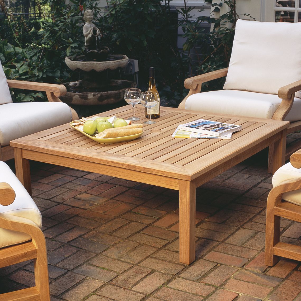 Classic 44" Teak Coffee Table - Image 2