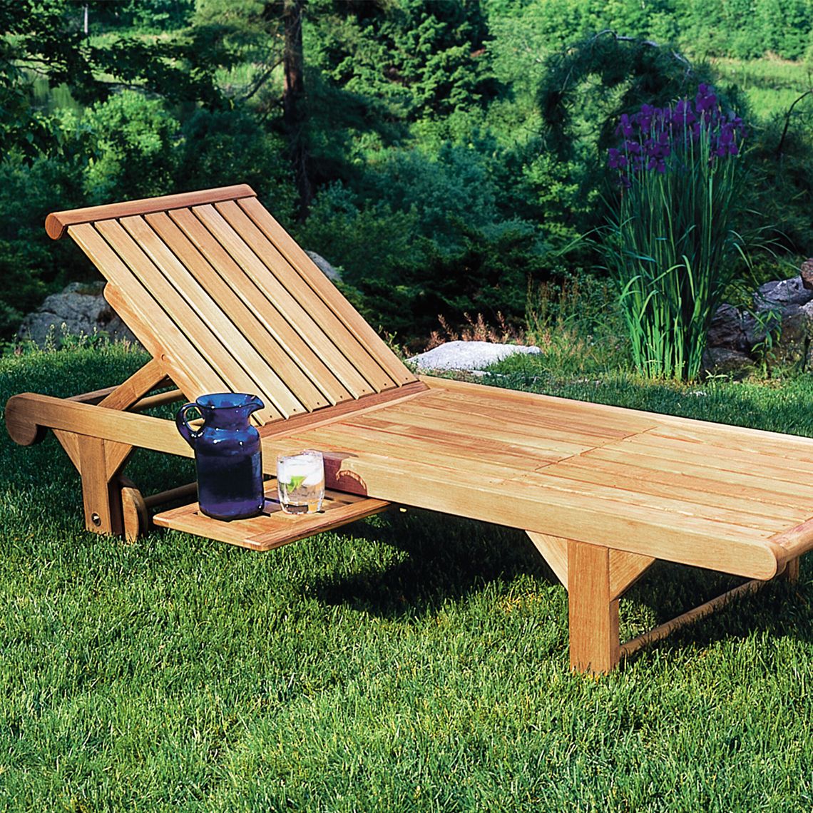 Nantucket Teak Chaise Lounge - Image 4