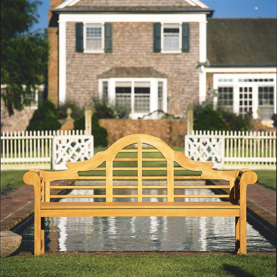 Lutyens 6' Teak Garden Bench - Image 3
