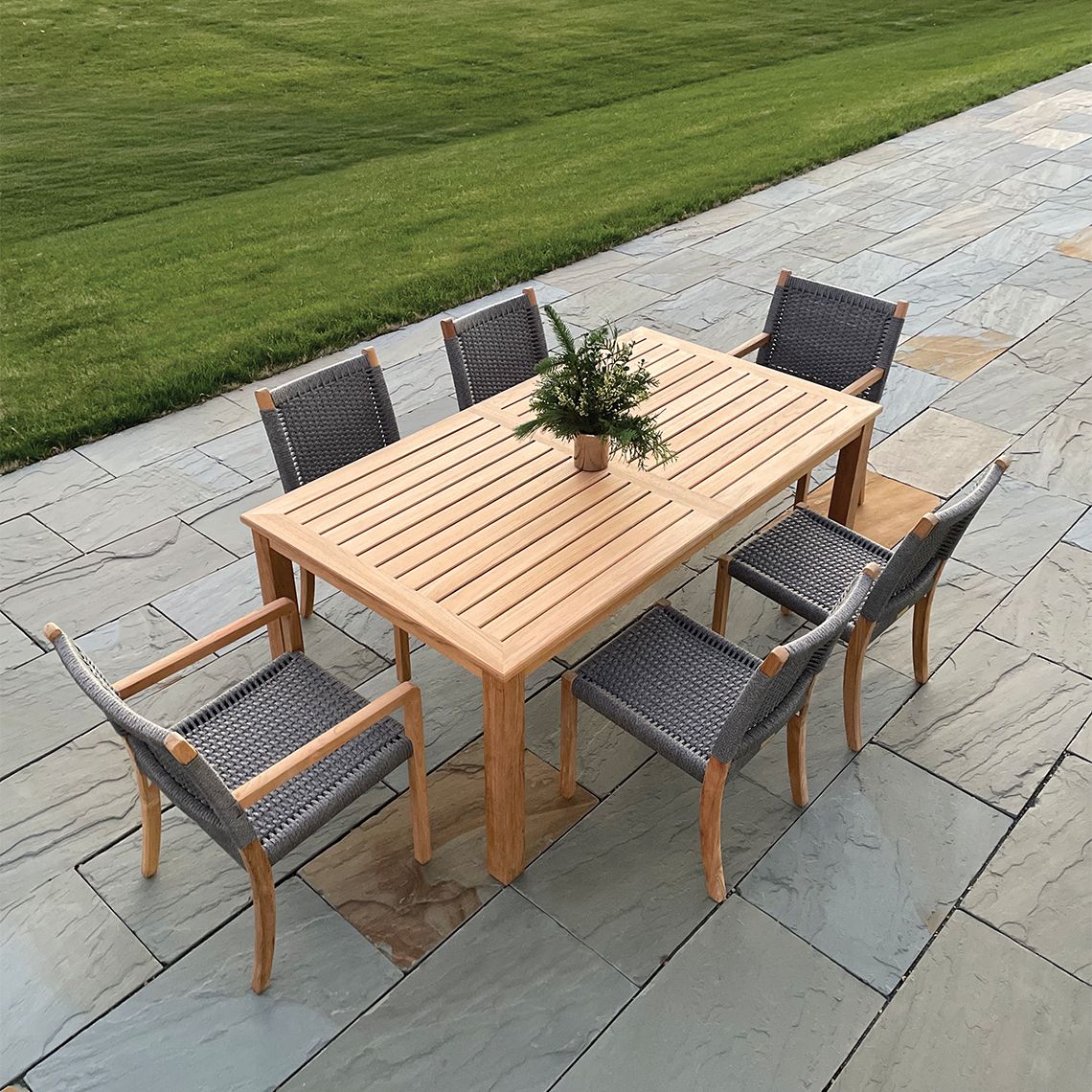 Bainbridge 72.5" Rectangular Teak Dining Table - Image 2