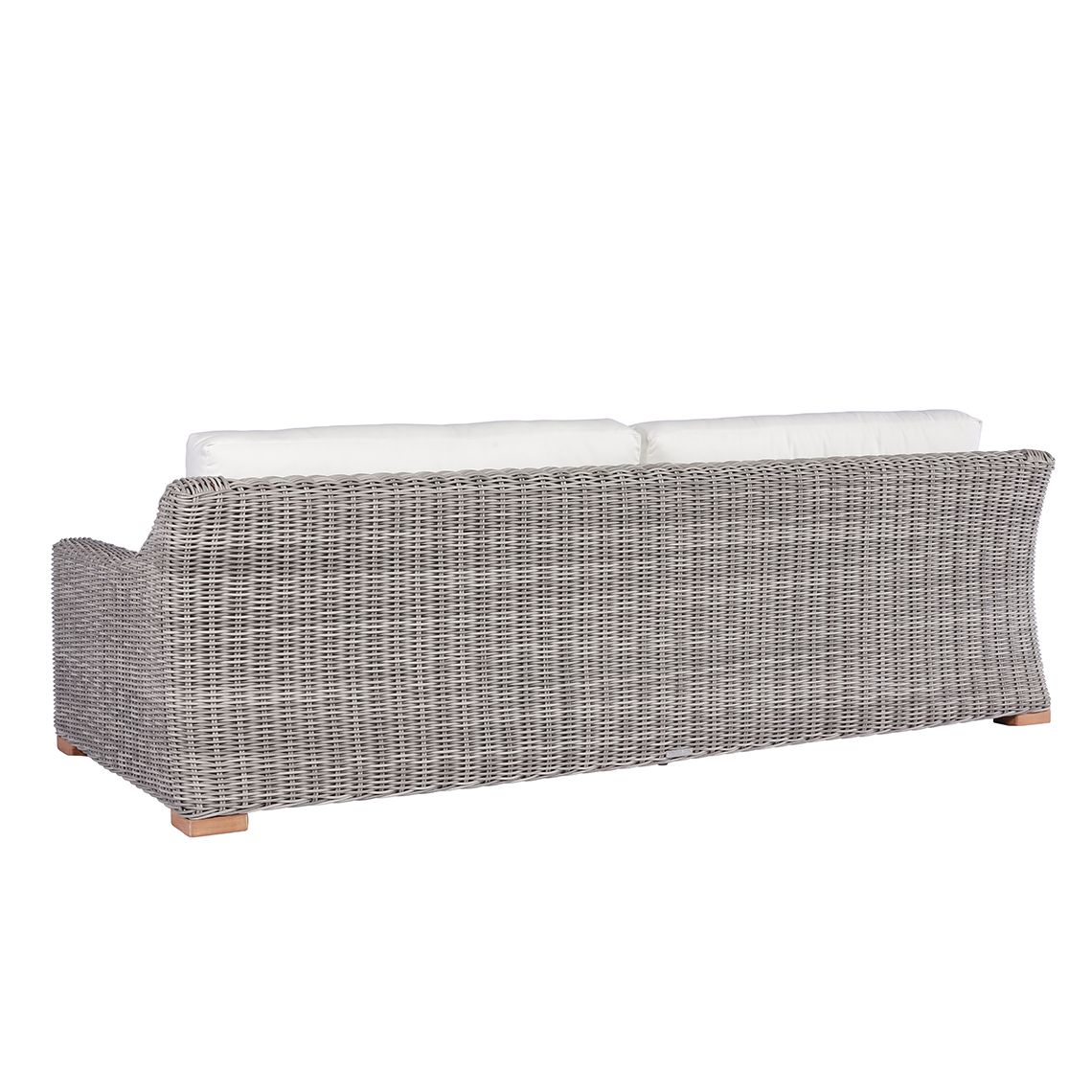 The Tortola Sofa, crafted from hand-woven all-weather wicker. Features grand proportions with extra-deep cushions. By Kingsley Bate. Find a dealer near you. - alternate view