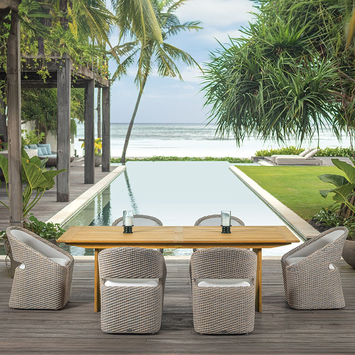 Biscayne Outdoor Dining Armchair - Image 4