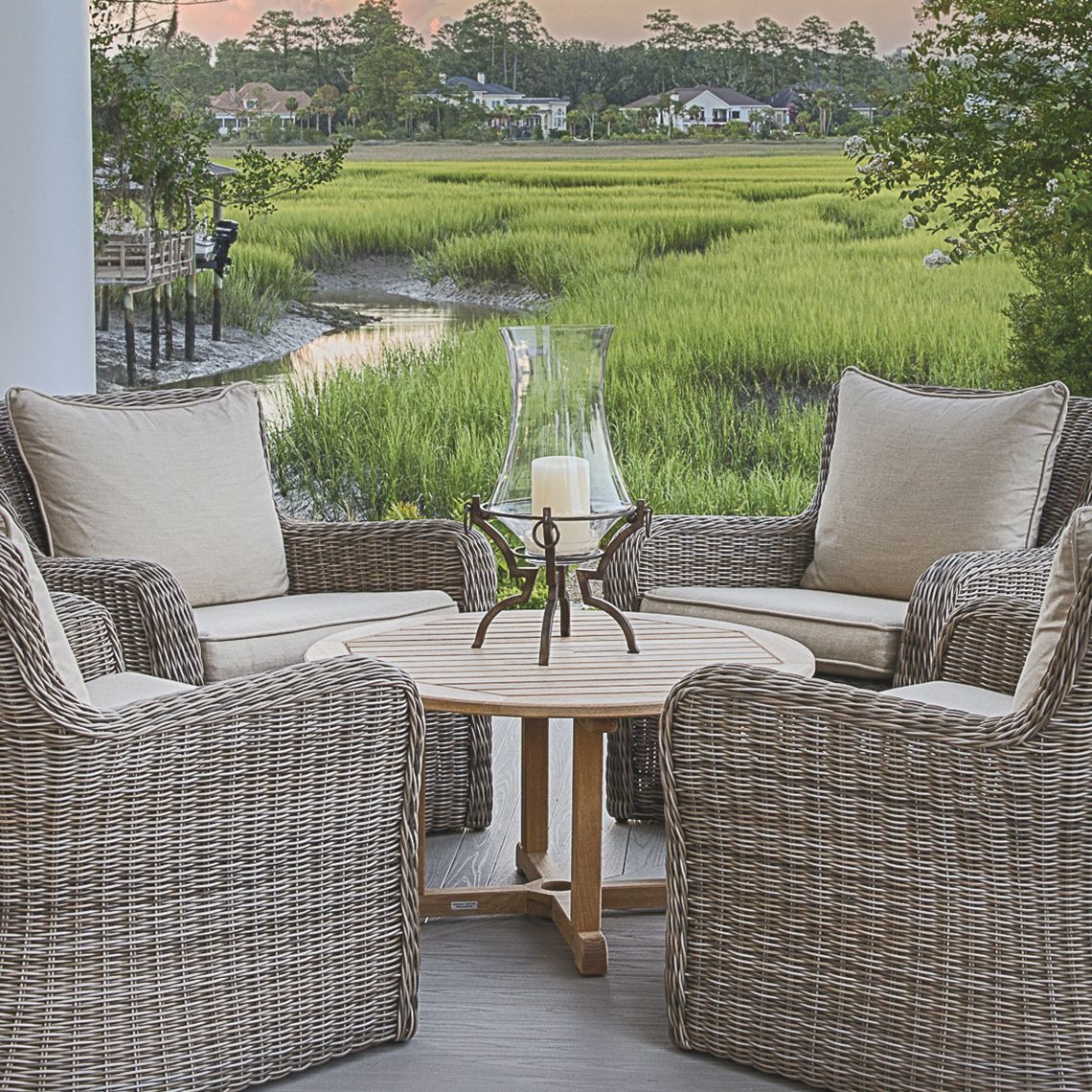 The Essex 42" Round Coffee Table in Grade A teak. Classic English dining and occasional tables. By Kingsley Bate. Find a dealer near you. - alternate view