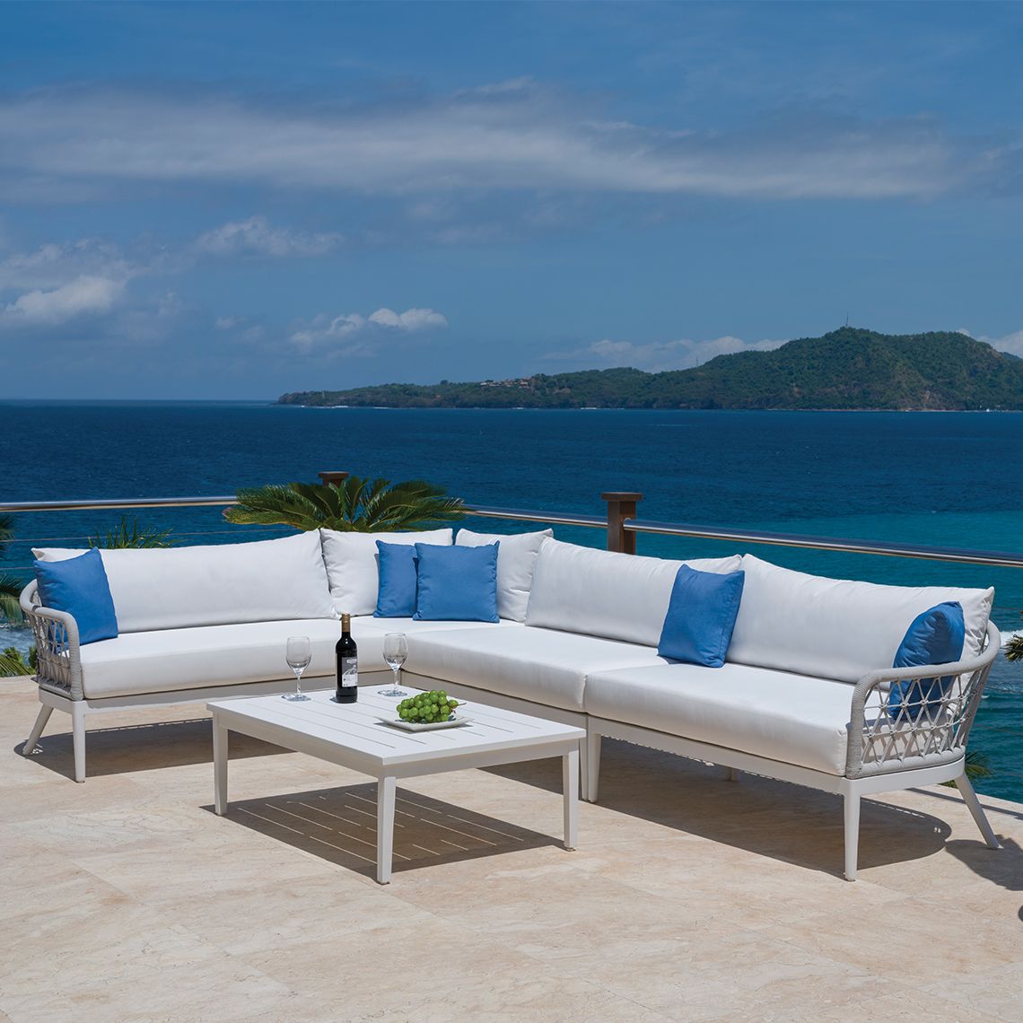 Nevis Sectional Armless Settee - Image 3
