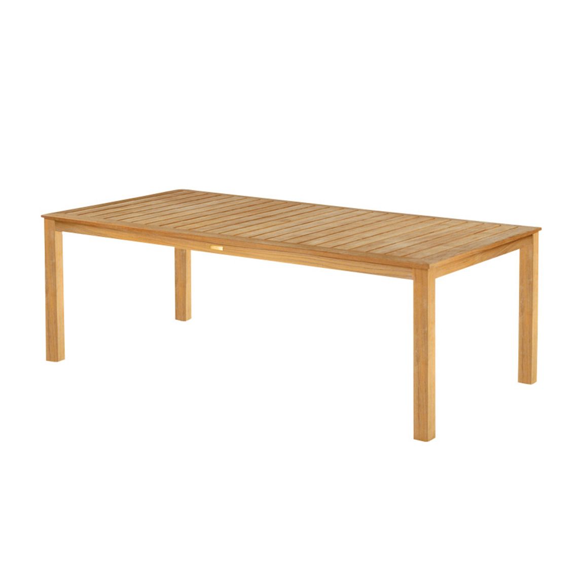 The Wainscott 73" Rectangular Dining Table in Grade A teak. Attractive transitional teak tables. By Kingsley Bate. Find a dealer near you.