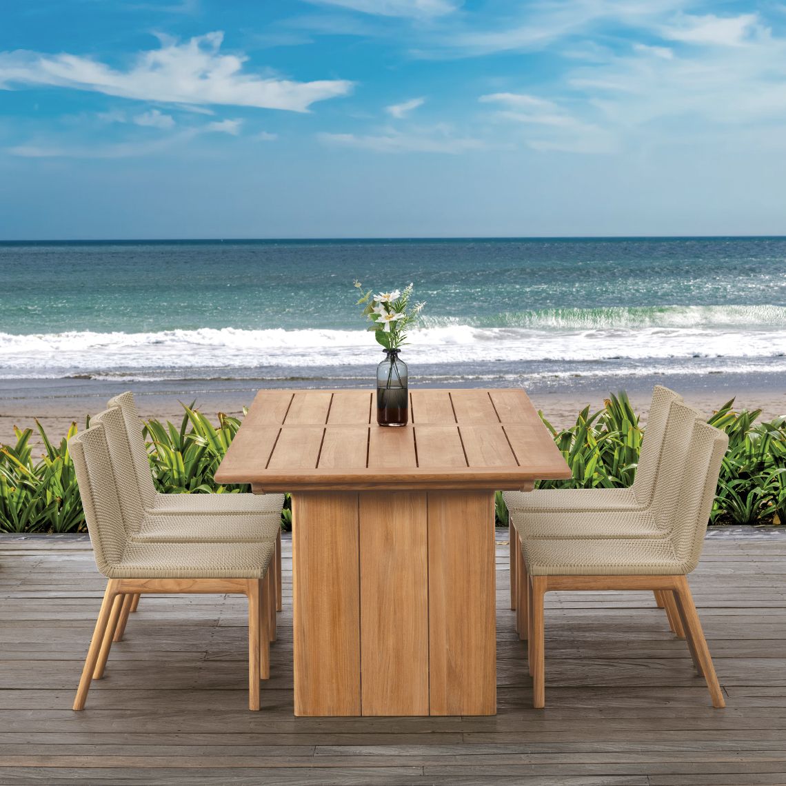 Cortona 96" Rectangular Dining Table - Image 4