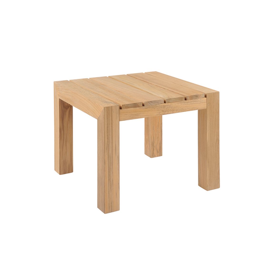 The Mendocino Side Table combines mid-century modern aesthetics with industrial strength. Crafted from solid Grade A teak, it's engineered to withstand diverse climates including salt air, rain, and snow.