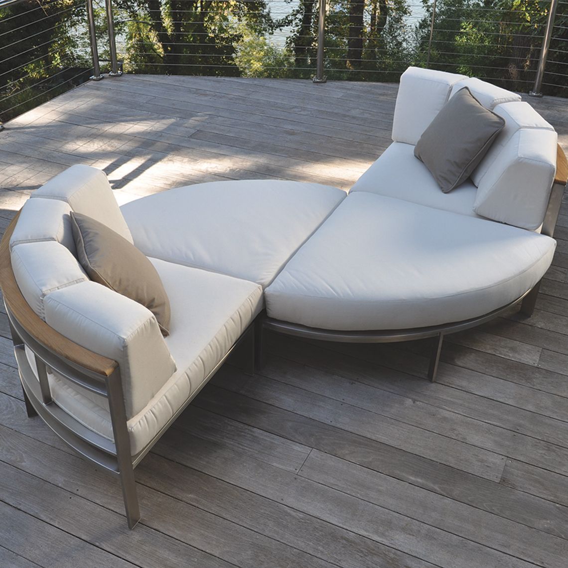 Tivoli Sectional Curved Ottoman - Image 3
