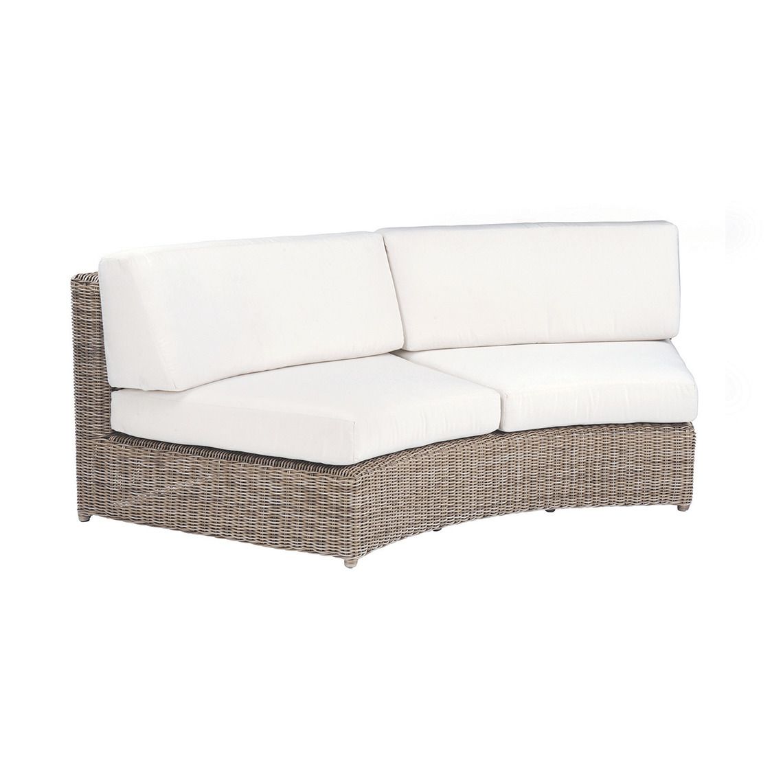 Sag Harbor Curved Armless Settee