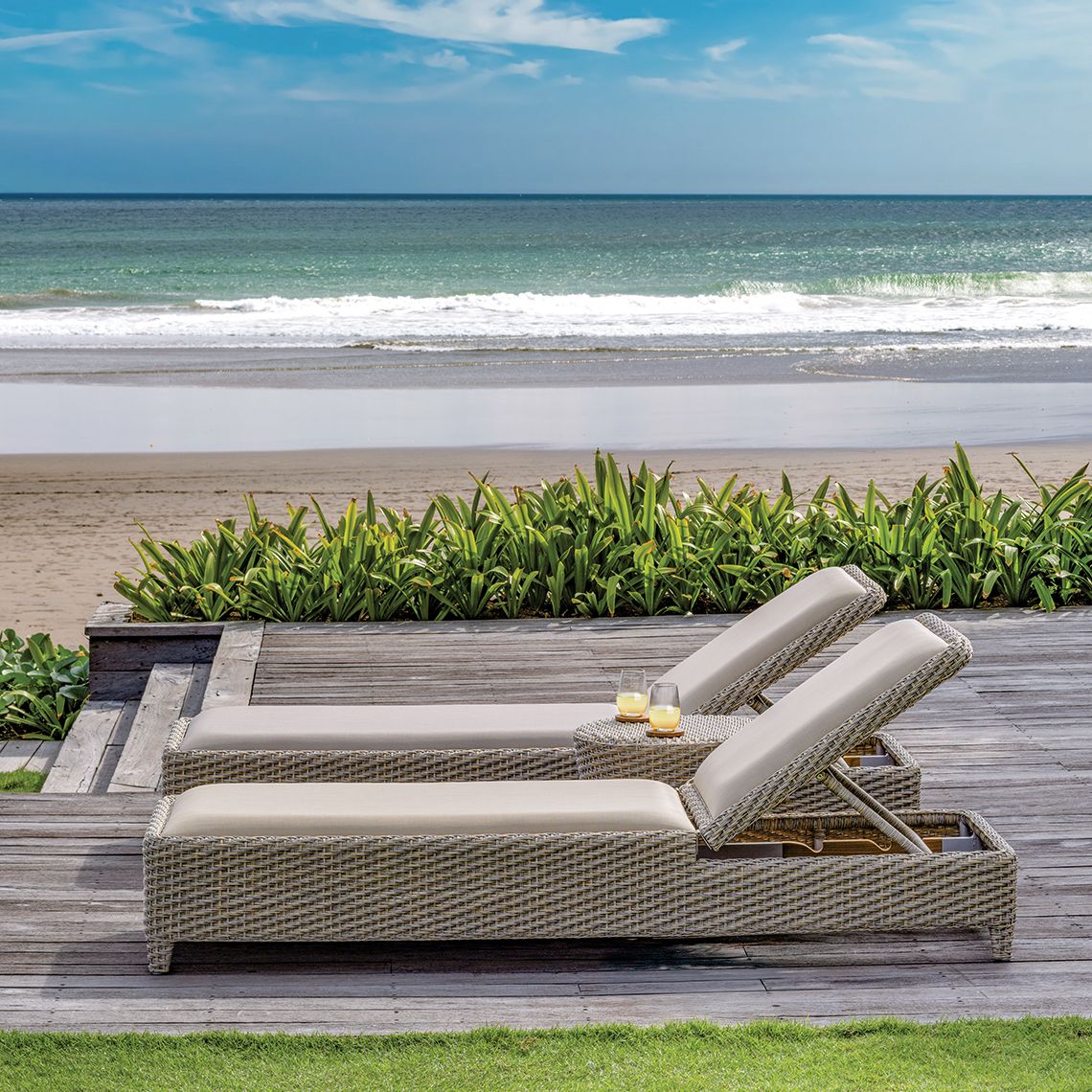 Biscayne Outdoor Chaise Lounge - Image 4
