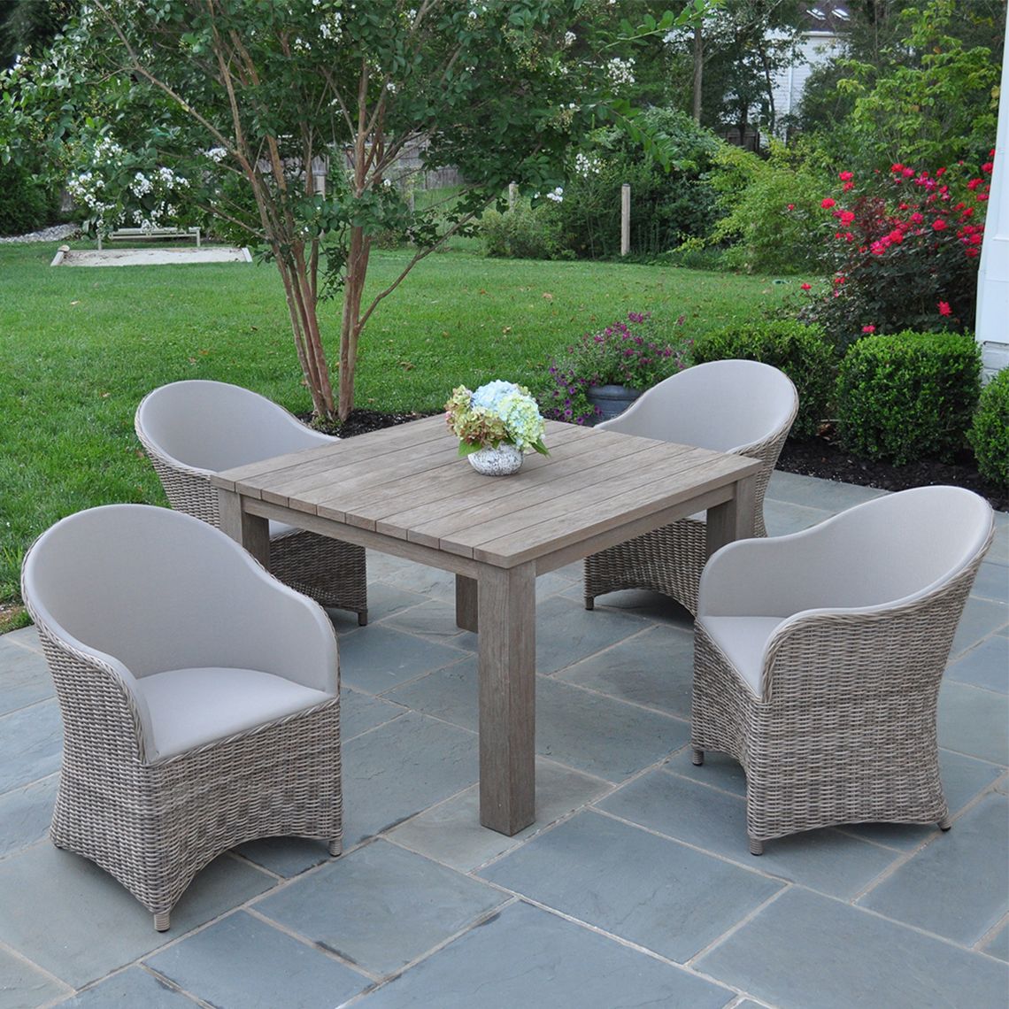 Tuscany 44" Square Teak Dining Table - Image 3