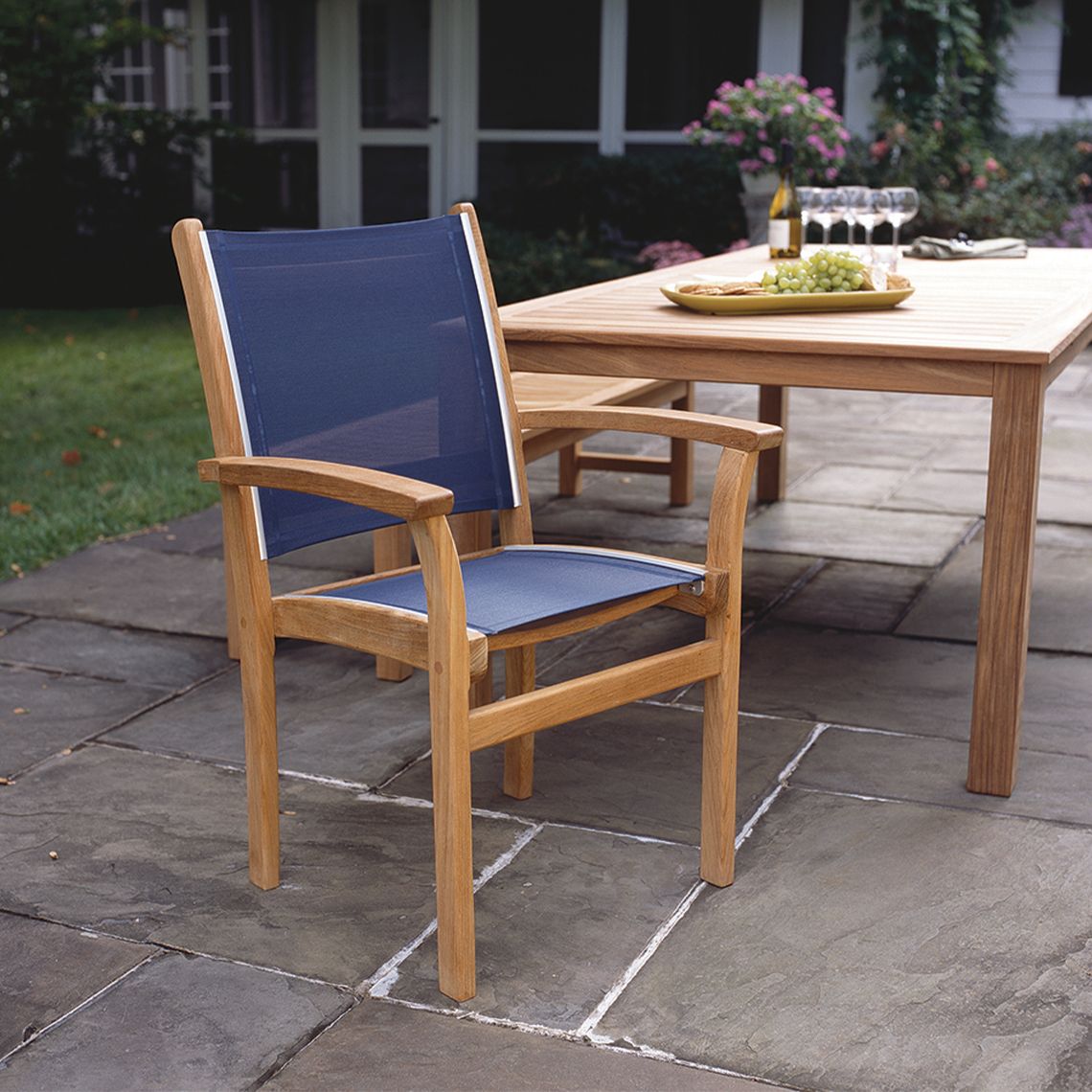 St. Tropez Teak Dining Armchair - Image 2