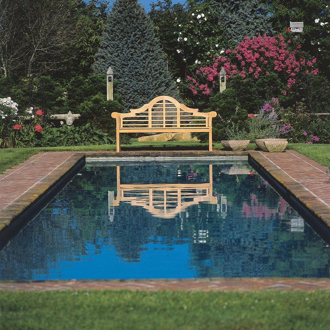 Lutyens 6' Teak Garden Bench - Image 4