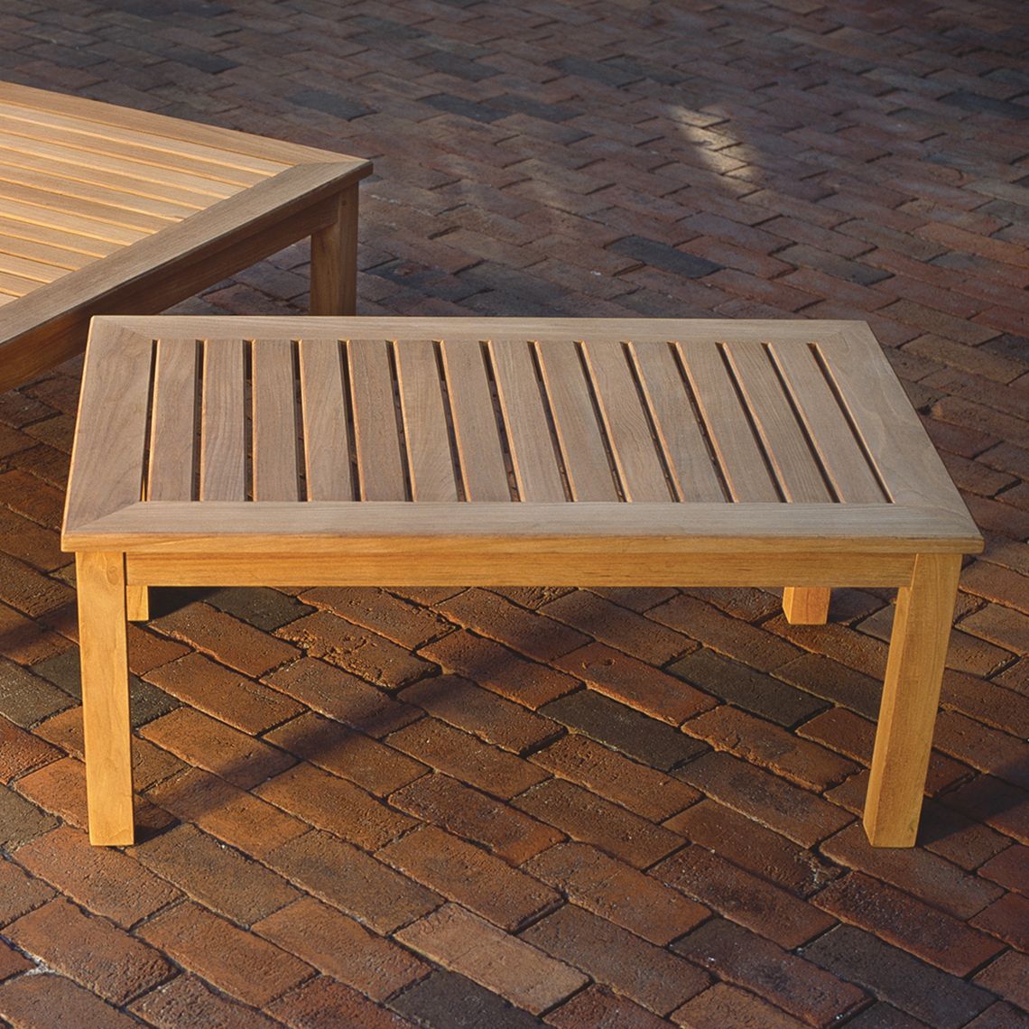 Classic 38" Teak Coffee Table - Image 2