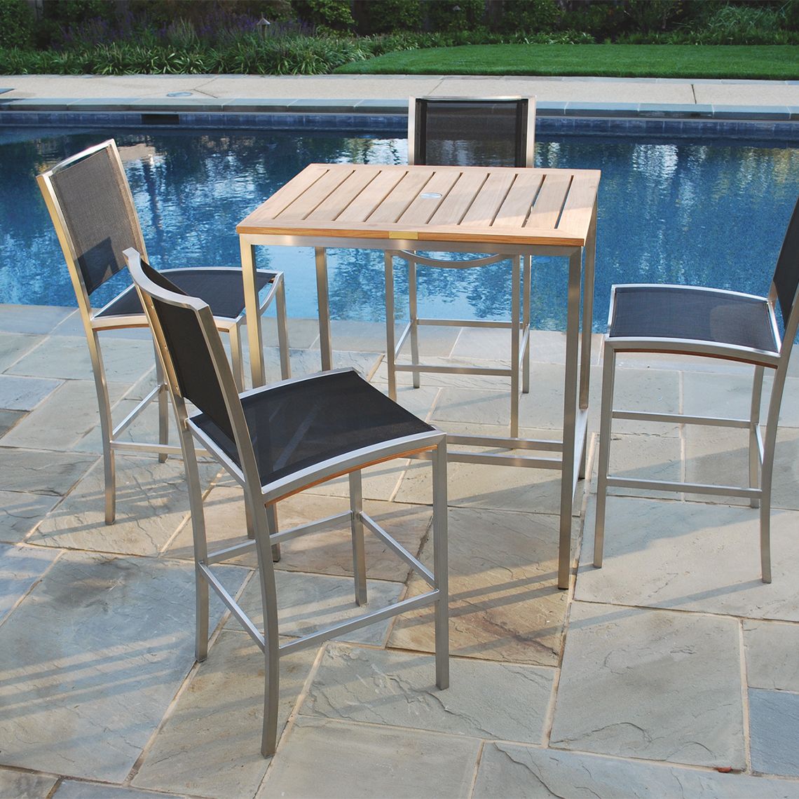 Tiburon 35" Rectangular Bar Table - Image 2