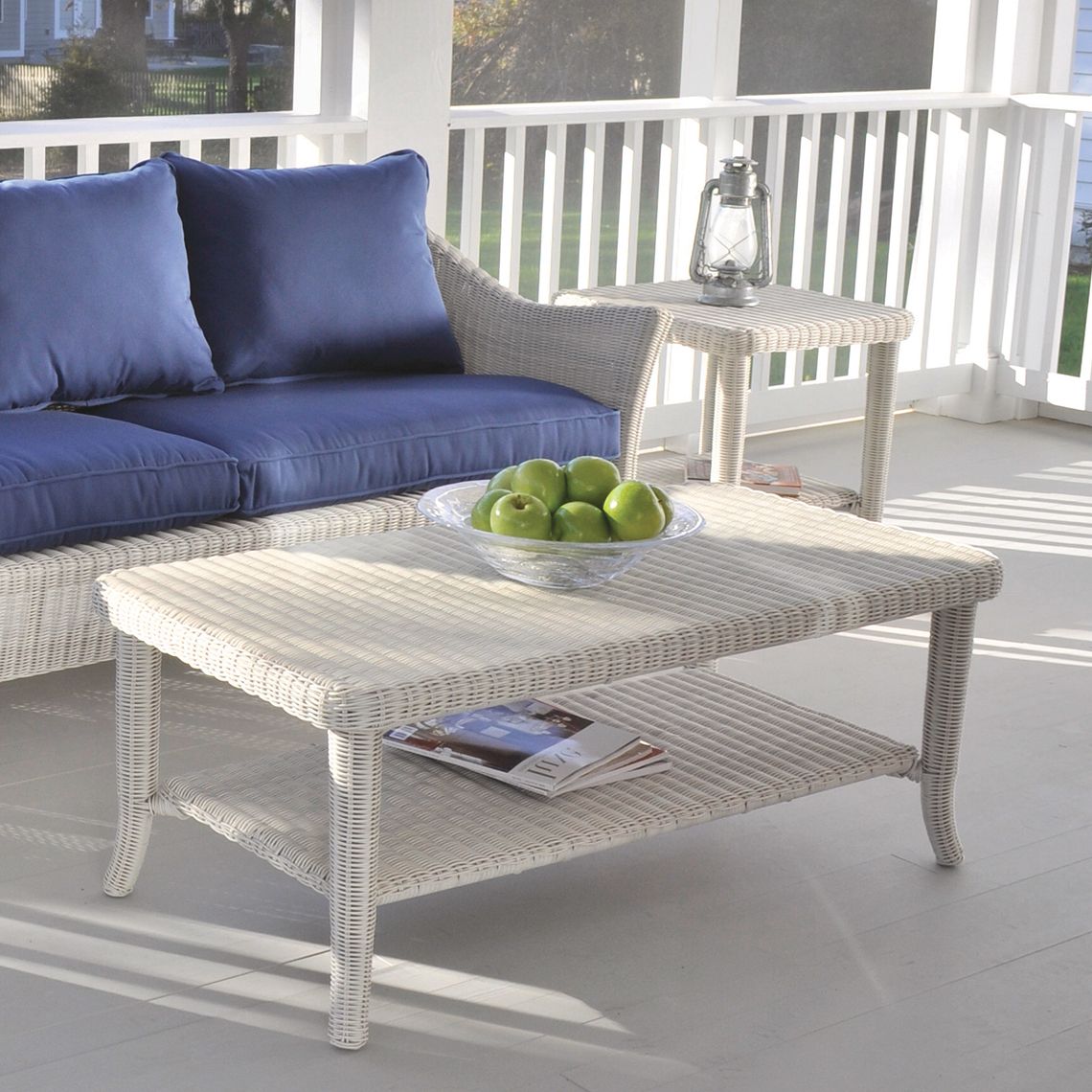 Cape Cod All-Weather Wicker Side Table - Image 3