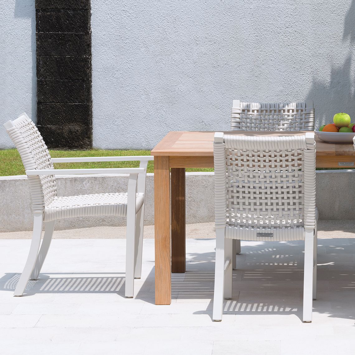 Catherine Aluminum Dining Side Chair - Image 3
