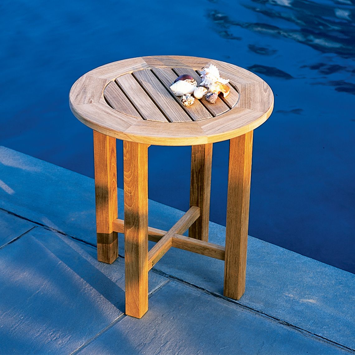 The Essex Side Table, crafted from Grade A teak. Features classic English dining and occasional tables. By Kingsley Bate. Find a dealer near you. - alternate view
