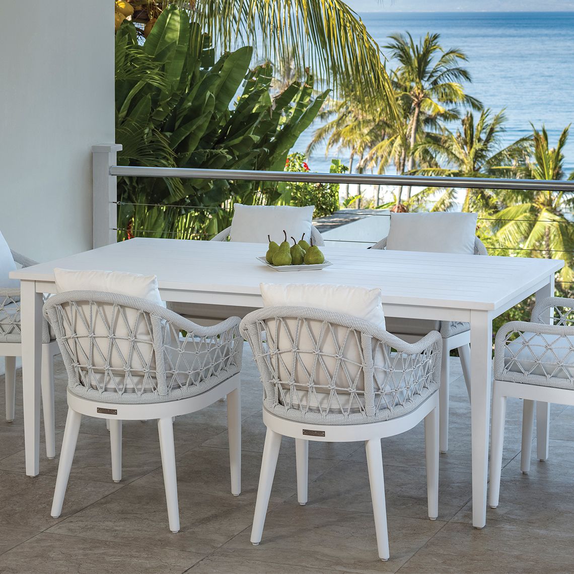 Tribeca Aluminum 72" Outdoor Dining Table - Image 2