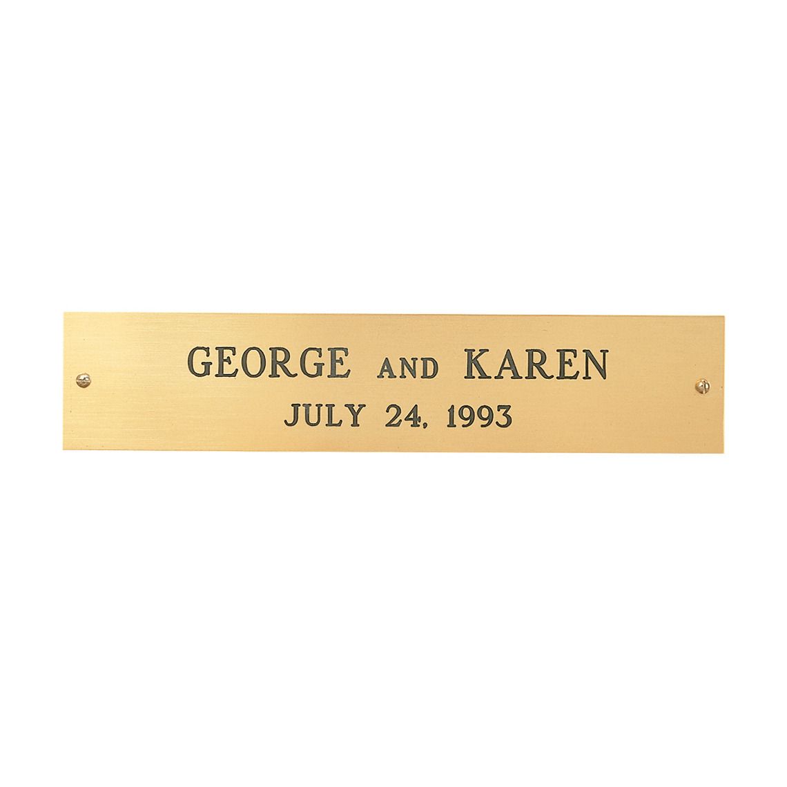 Accessories Engraved Brass Plaque