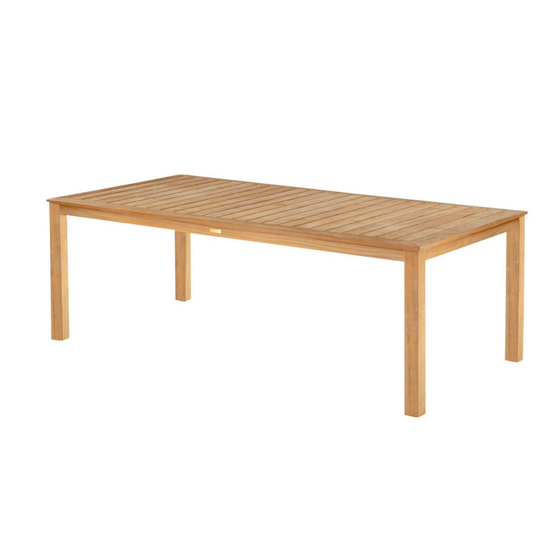 The Wainscott 85" Rectangular Dining Table in Grade A teak. Attractive transitional teak tables. By Kingsley Bate. Find a dealer near you.