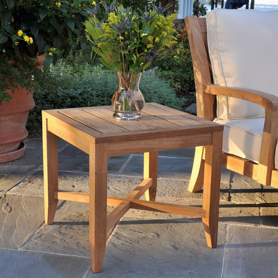 Somerset Teak Side Table - Image 2