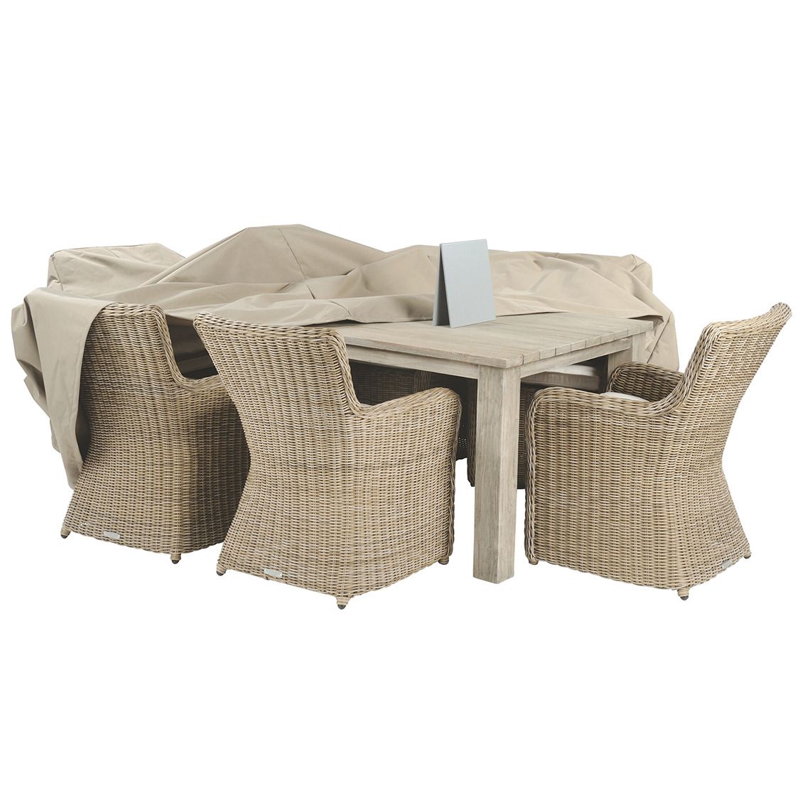 Custom-fitted covers engineered for maximum weather protection with solution-dyed polyester fabric that resists fading and water damage. Secure buckle system and tenting devices prevent pooling while protecting against UV rays, dust, and harsh weather conditions. - alternate view