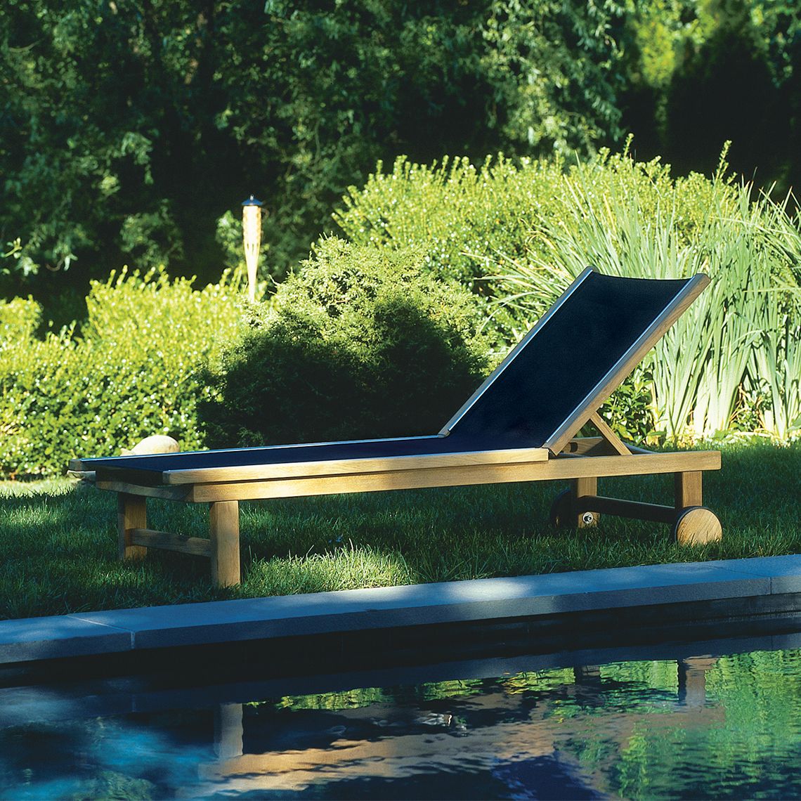 St. Tropez Teak Chaise Lounge - Image 5