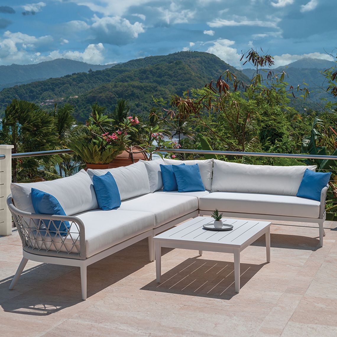 Nevis Sectional Armless Settee - Image 4