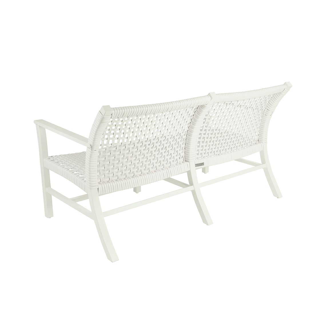 Catherine Aluminum Club Settee - Image 2
