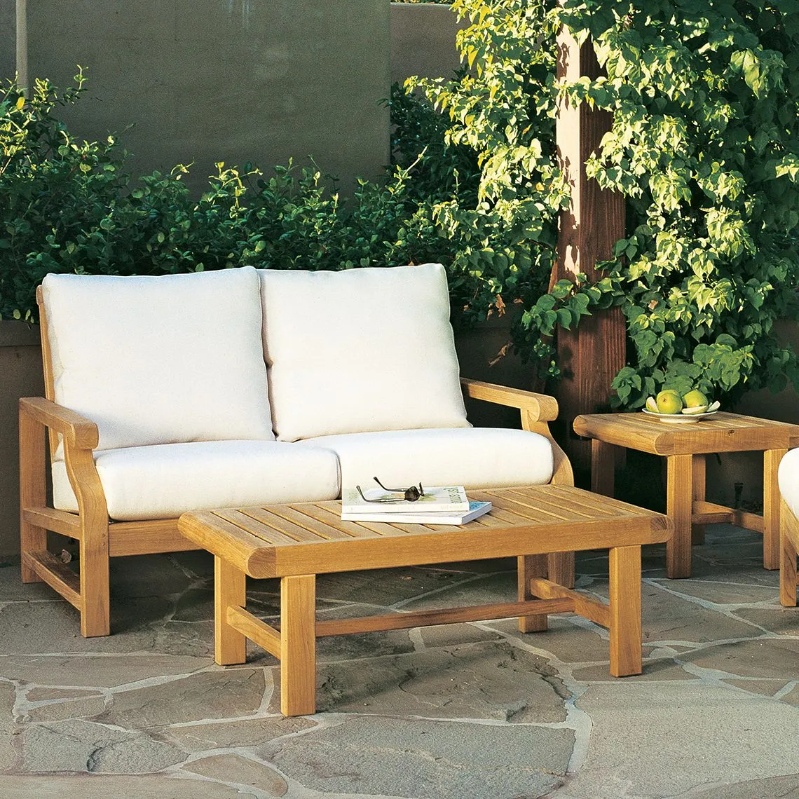 Teak Outdoor Settee – Nantucket | Kingsley Bate | Kingsley Bate
