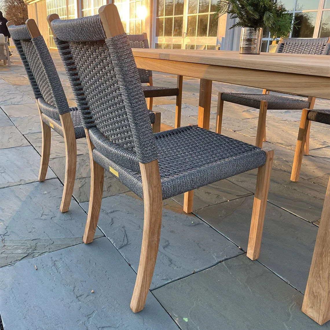 Teak Outdoor Dining Side Chair – Hudson | Kingsley Bate | Kingsley