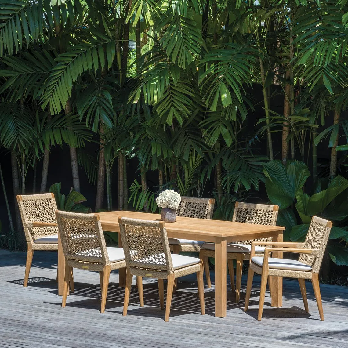 Teak Outdoor Dining Side Chair – Barcelona | Kingsley Bate