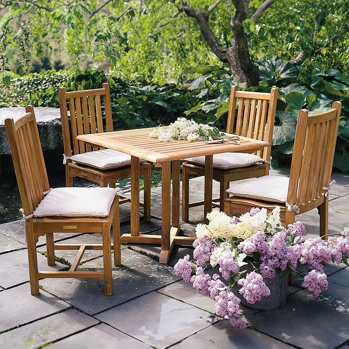 Teak Outdoor Dining Side Chair – Classic | Kingsley Bate