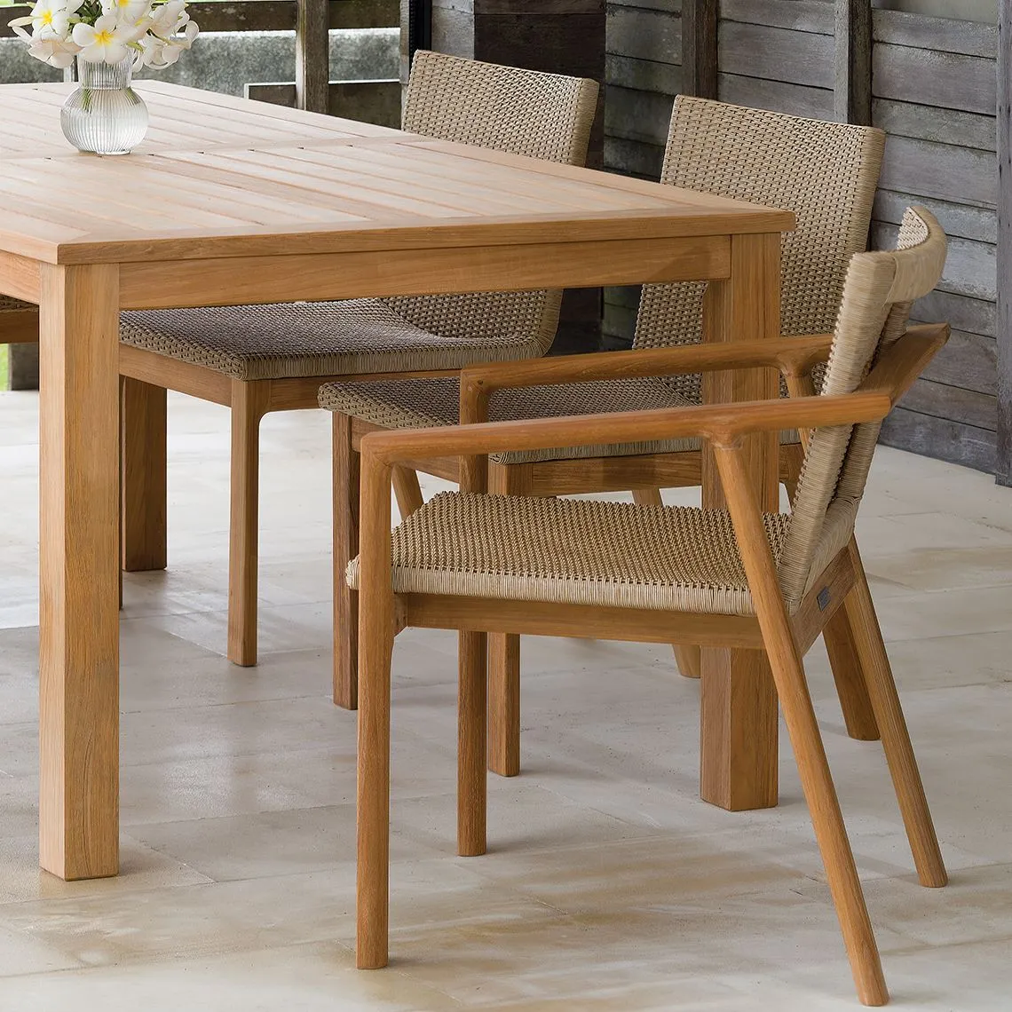 Teak Outdoor Dining Armchair – Hana | Kingsley Bate | Kingsley Bate
